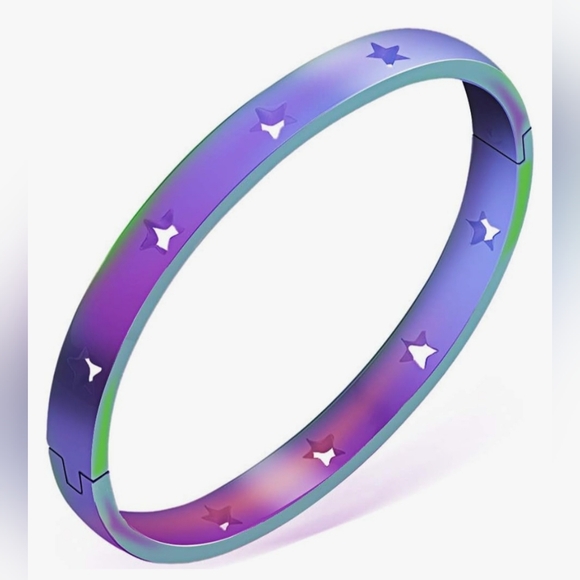 Star Bangle Bracelet Set (6) - Picture 9 of 11